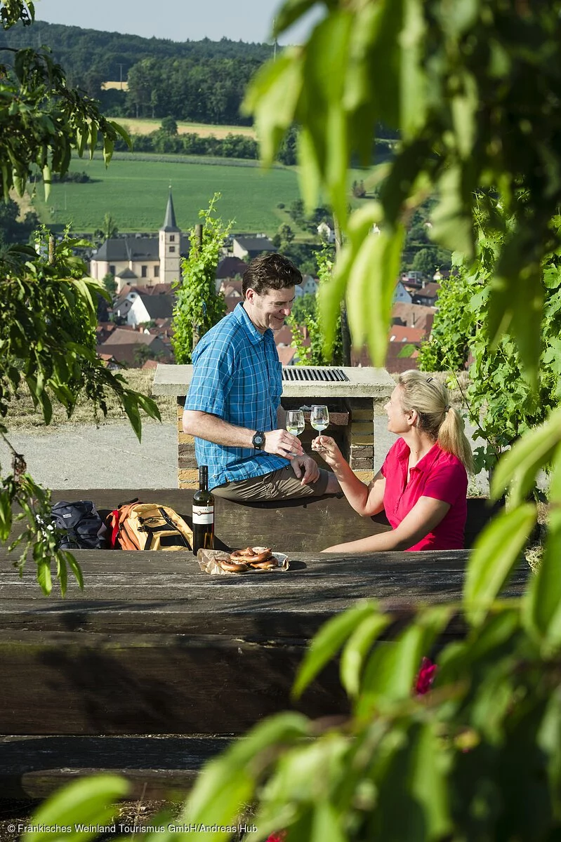 Rast in den Weinbergen