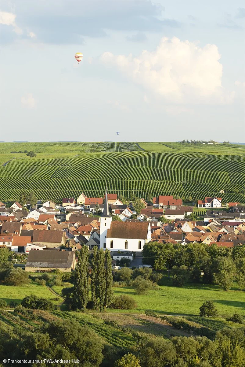 Blick auf Nordheim am Main