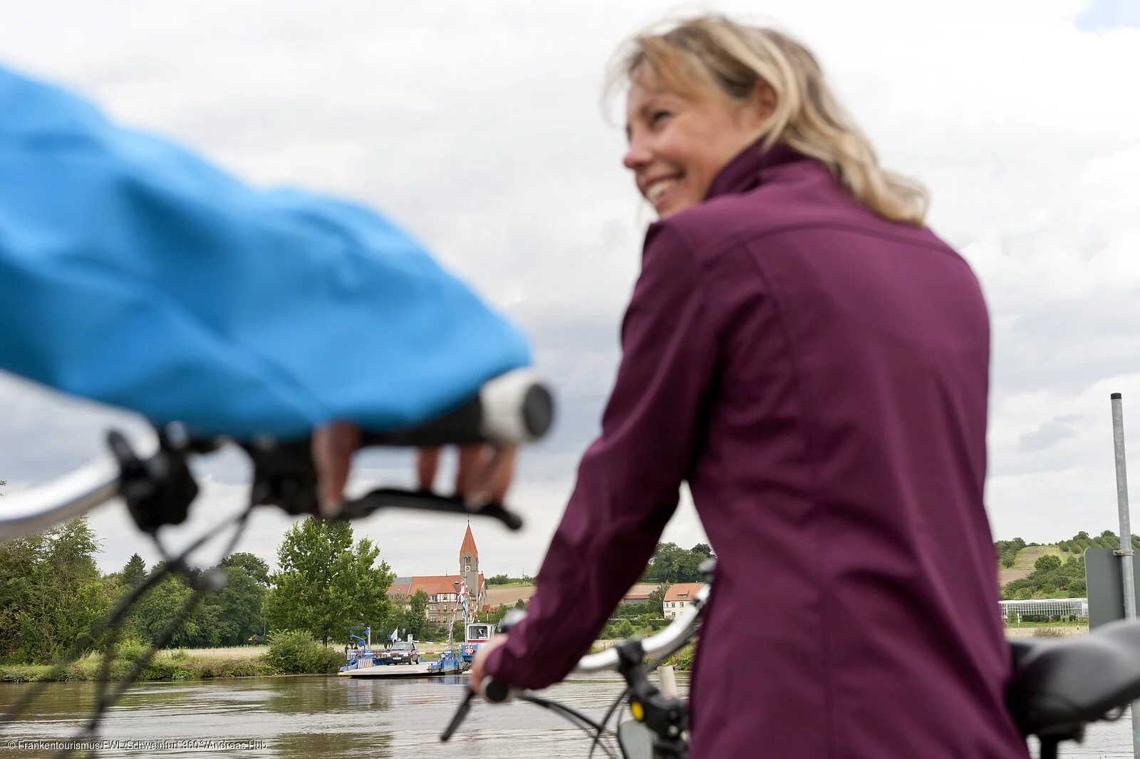 Radfahren Fähre Wipfeld