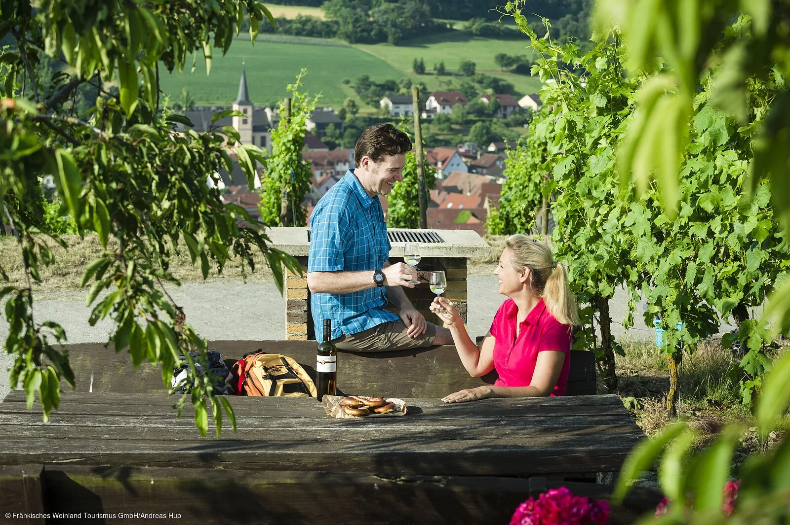 Rast in den Weinbergen