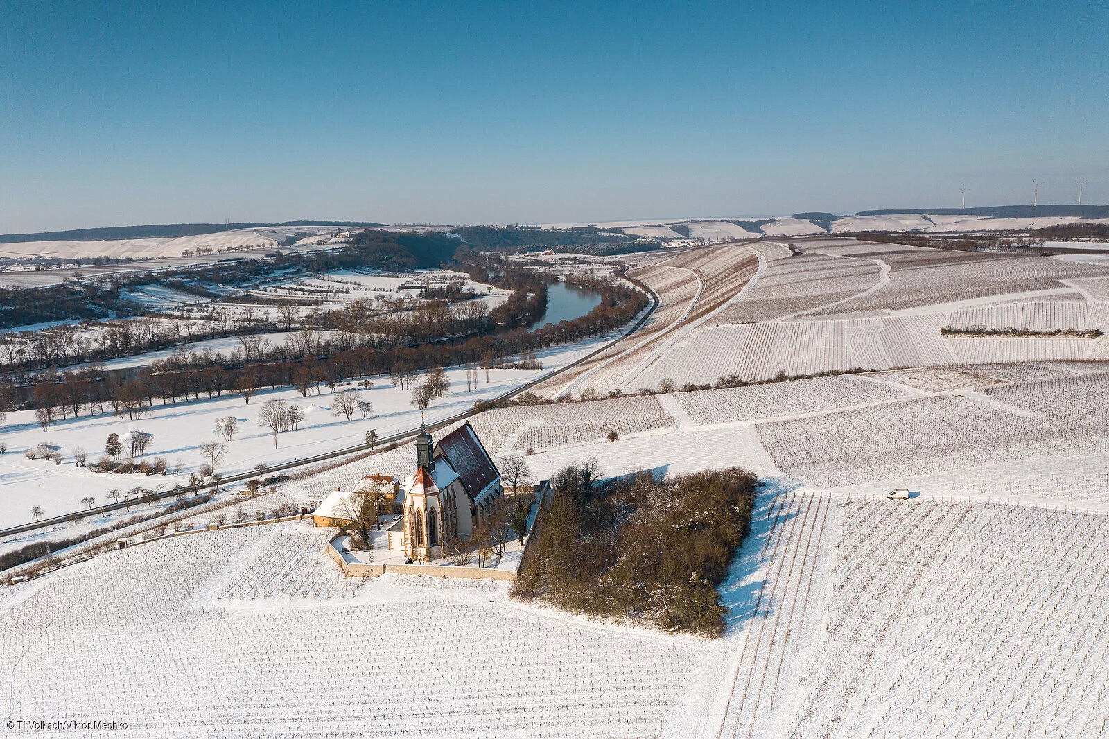 Maria im Weingarten im Winter