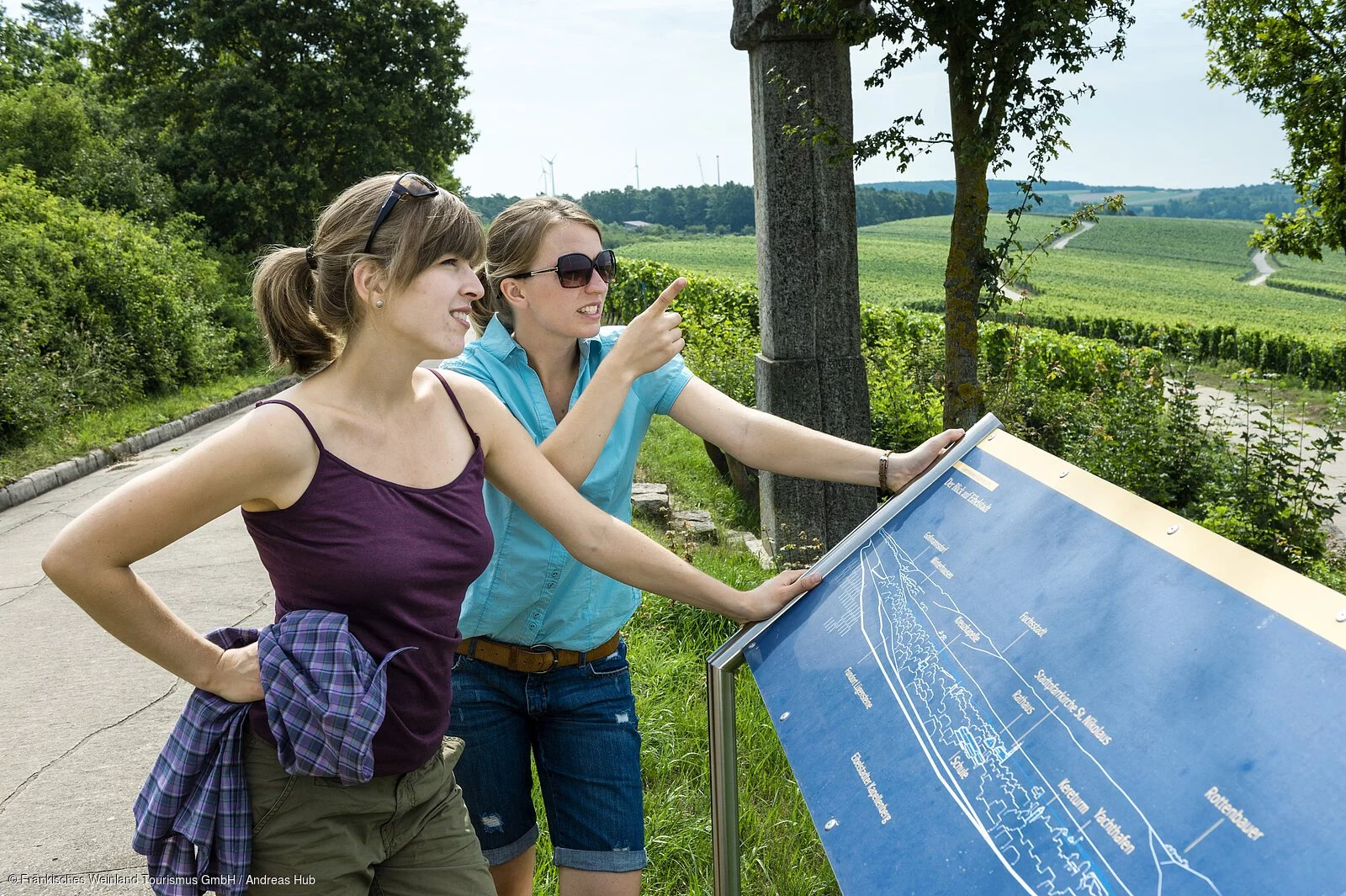 Wandern in den Weinbergen